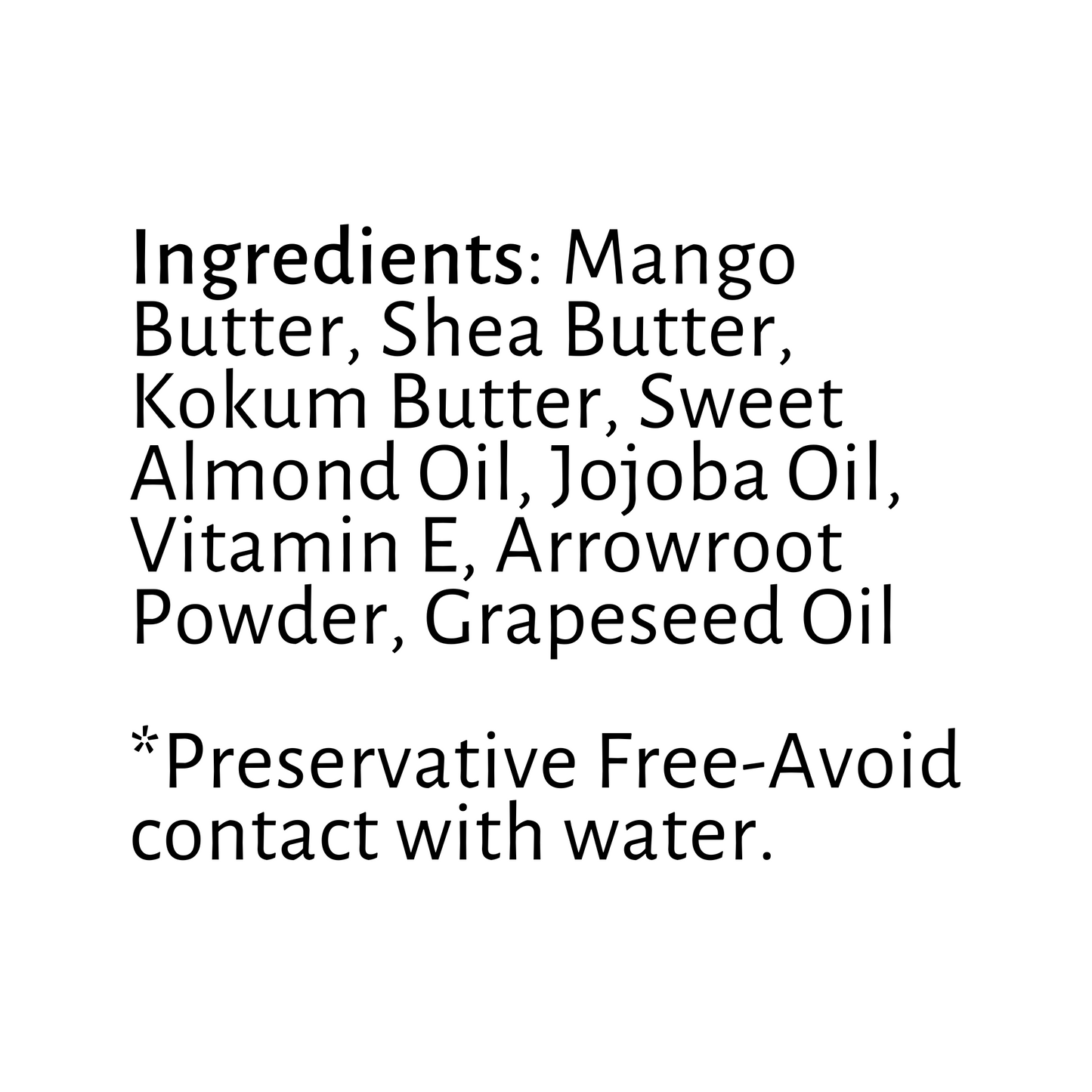 Unscented Body Butter